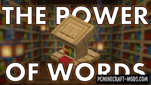 The Power of Words - Puzzle Map For Minecraft 1.18.2