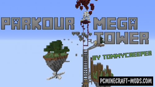 Parkour Mega Tower Map For Minecraft 1.18.2