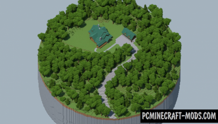 Woodland Log Home - Mansion Map For Minecraft 1.19