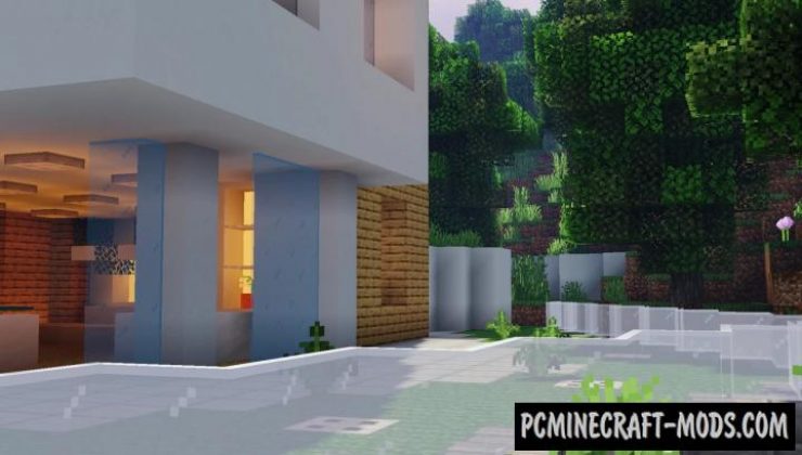 Modern House In The Mountains Map For Minecraft
