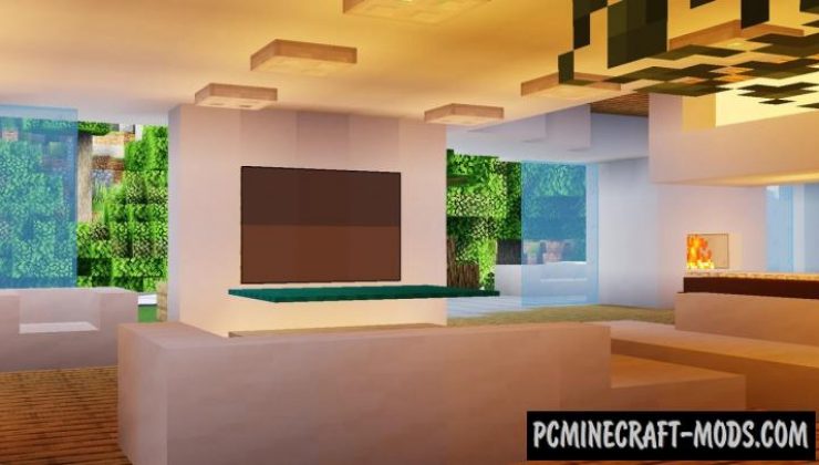 Modern House In The Mountains Map For Minecraft 1.19