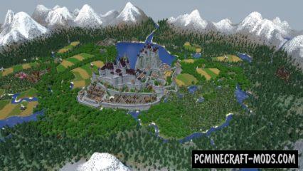 Snowcoal's Medieval Kingdom Map For Minecraft 1.18.2