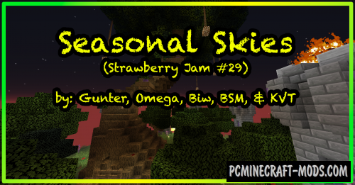 Seasonal Skies Ctm Map For Minecraft 1 17 1 16 5 Pc Java Mods