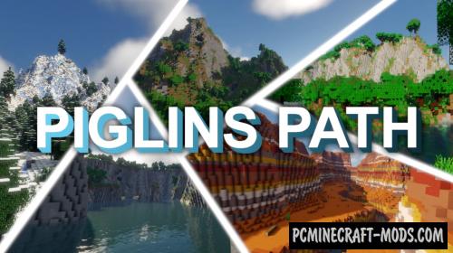 Piglin's Path - Custom Terrain Map For Minecraft 1.18.2