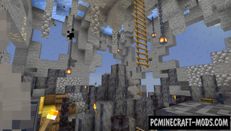 One Chunk Parkour! Map For Minecraft 1.20, 1.19