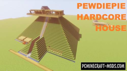 PewDiePie Hardcore House Map For Minecraft 1.19