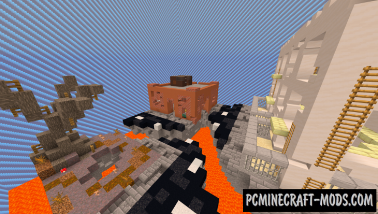 Volcanic Trouble - PvP, Minigame Map For MC 1.19