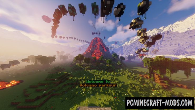 The Vulcano Parkour Map For Minecraft