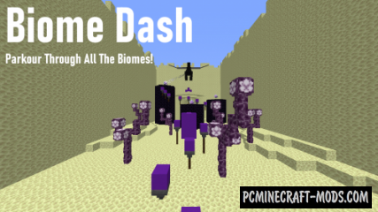 Biome Dash - Speedrun, Parkour Map For Minecraft