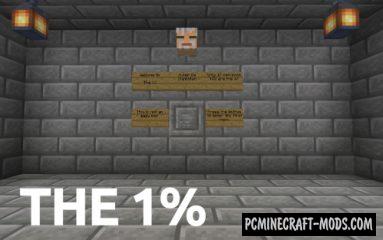 The One Percent - Puzzle Map For Minecraft