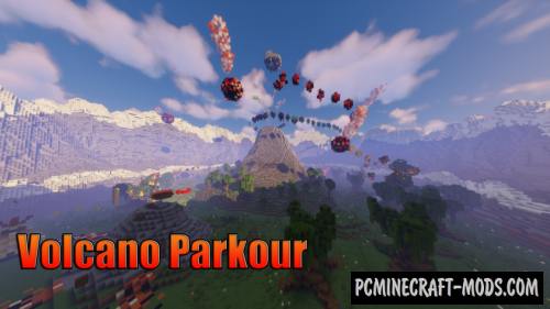The Vulcano Parkour Map For Minecraft