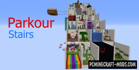 Parkour Stairs Map For Minecraft