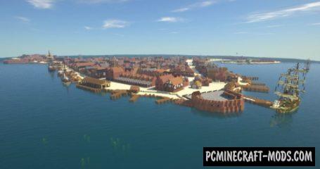 Port Royal: The Buccaneer Paradise - City Map For MC 1.19