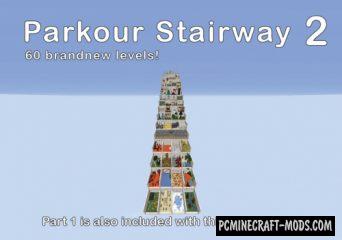 Parkour Stairway 2 Map For Minecraft