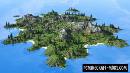 Richard Island - Custom Terrain Map For Minecraft