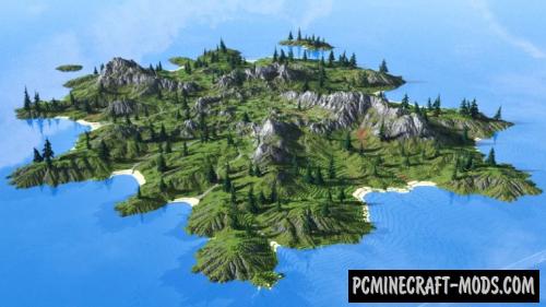 Richard Island - Custom Terrain Map For Minecraft 1.18.2