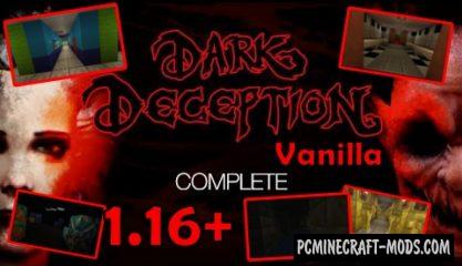 Dark Deception Vanilla - Horror, MiniGames Map MC 1.19