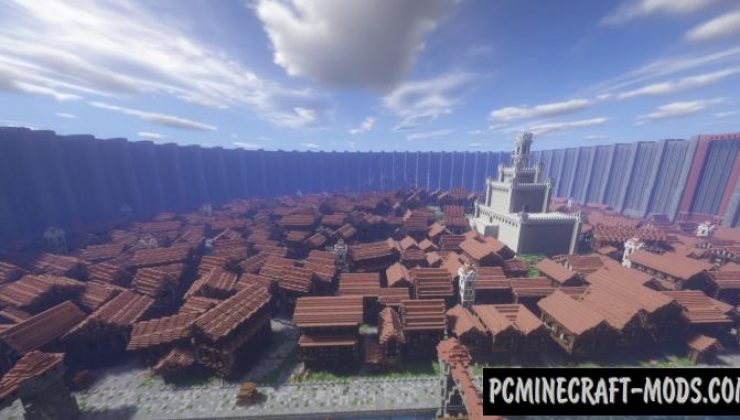 Attack on Titan: Shiganshina - City Map For Minecraft 1.18.2