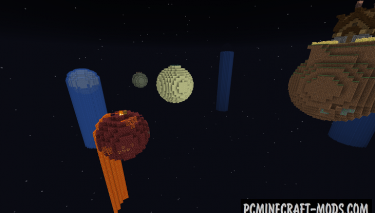 Floating Planets Survival Map For Minecraft