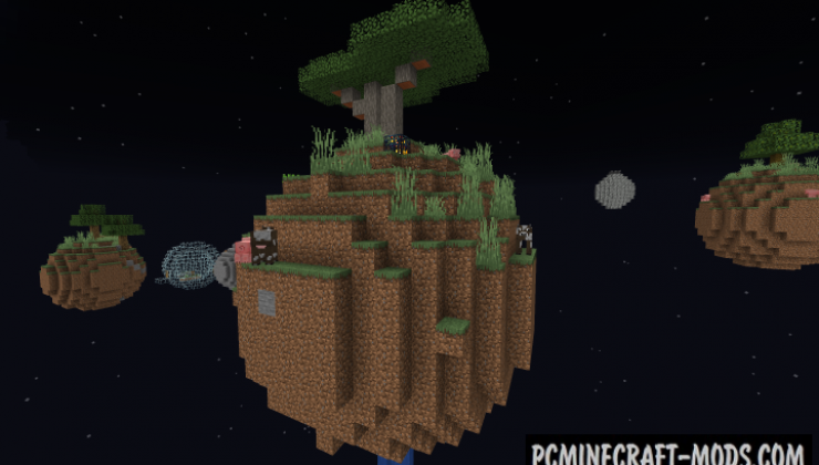 Floating Planets Survival Map For Minecraft 1.19