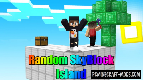 Random SkyBlock Island - Surv Map For Minecraft 1.18.2