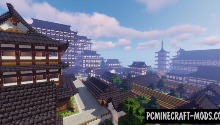 Coast Japanesse Town Map For Minecraft 1.19