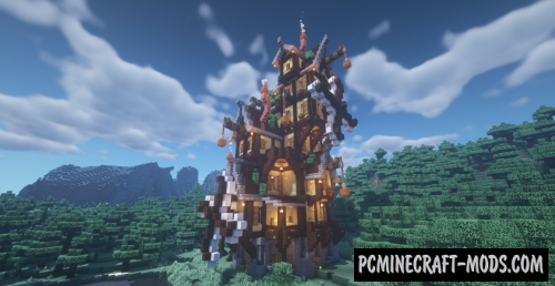 SteamPunk Mansion Map For Minecraft 1.18.2