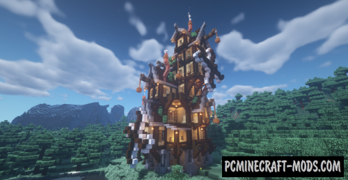 Steampunk Mansion Map For Minecraft 1 18 1 1 17 1 Pc Java Mods