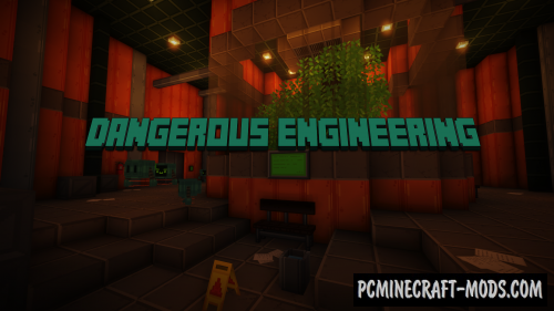 Dangerous Engineering - Puzzle, Adv Map For Minecraft 1.20