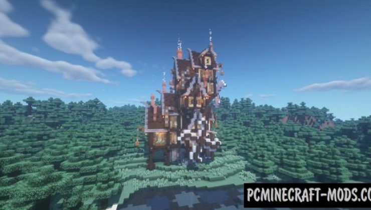 SteamPunk Mansion Map For Minecraft 1.19