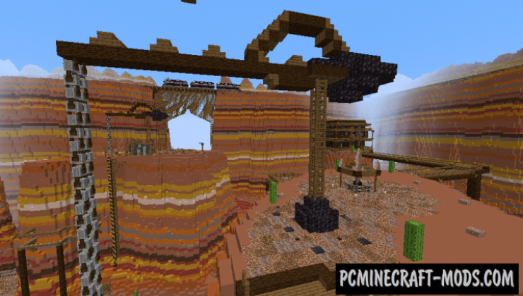 Golden Gorge - Minigame, PvP Map For Minecraft 1.19