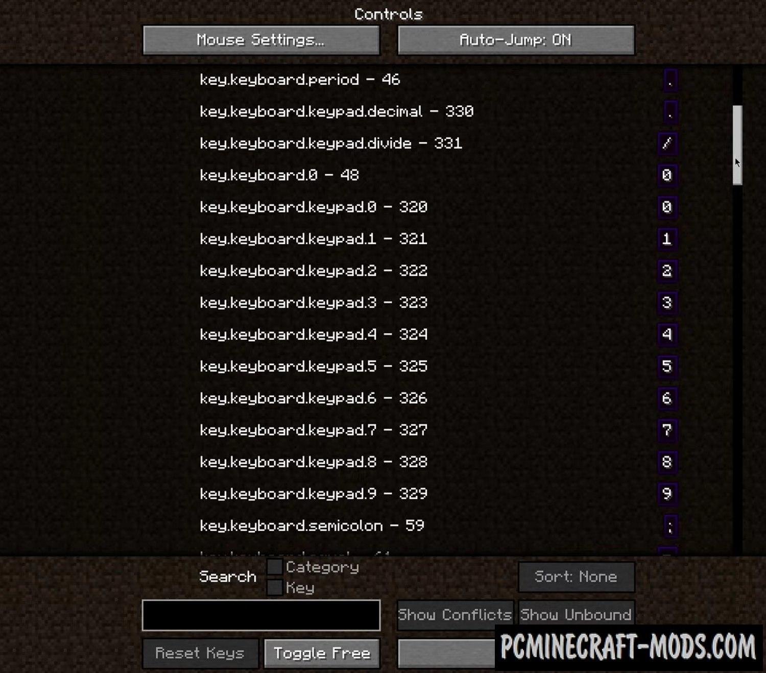 Controlling - GUI Tweak Mod For Minecraft 1.19.4, 1.19.3