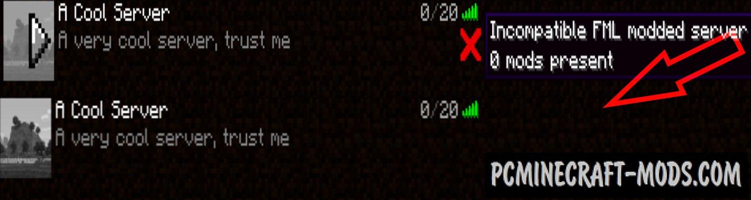 My Server Is Compatible - Tweak Mod For Minecraft 1.20.2, 1.19.2, 1.18