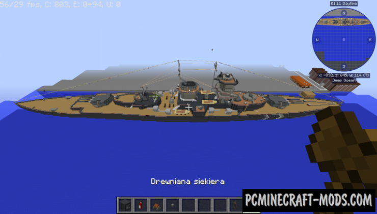 Admiral Graf Spee - Building, Art Map For Minecraft