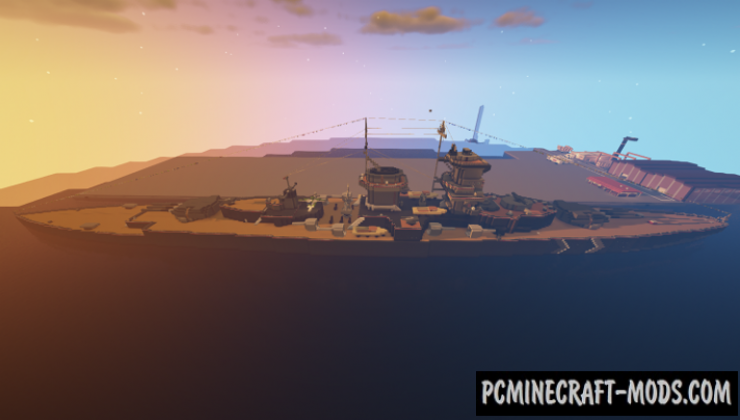 Admiral Graf Spee - Building, Art Map For Minecraft 1.19