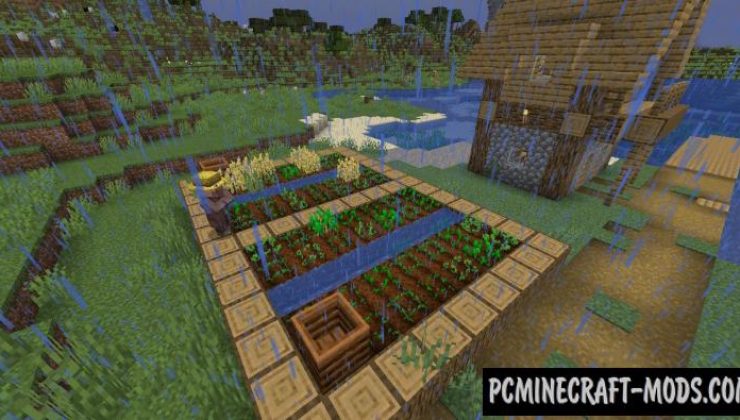 Crops Love Rain - Food Tweak Mod For Minecraft 1.20.1, 1.19.3, 1.18.2