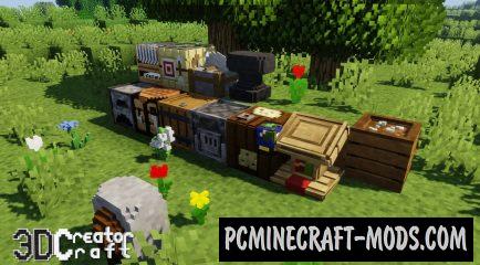 CreatorCraft 3D Shaders Texture Pack For MC 1.19.3, 1.18.2