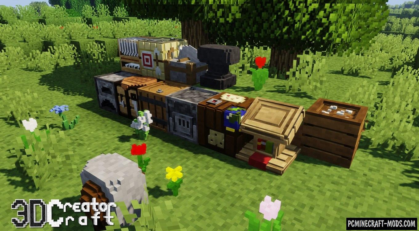 CreatorCraft 3D Shaders Texture Pack For MC 1.19.1, 1.18.2