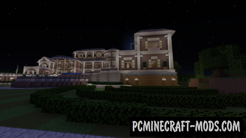 Huge Suburban Mansion Map For Minecraft