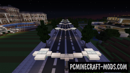 Lavender - City, Mansion Map For Minecraft 1.19
