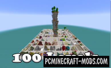 100 Levels - Parkour Map For Minecraft