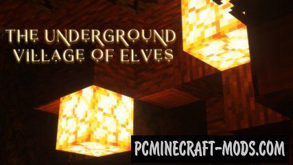 The underground village of elves - Adventure Map MC