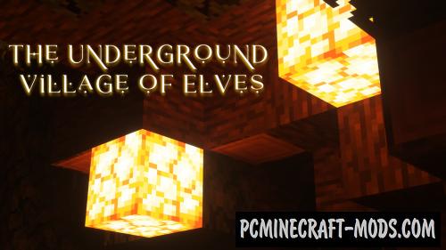 The underground village of elves - Adventure Map MC