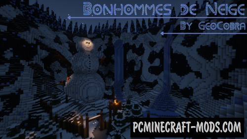 Bonhommes de Neige - CTM Map For Minecraft