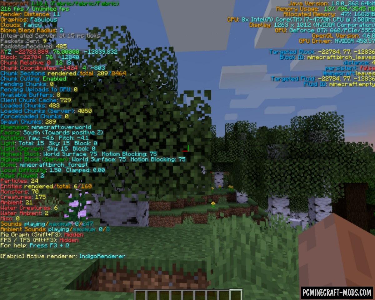 BetterF3 GUI HUD Mod For Minecraft 1.19 1.18.2 