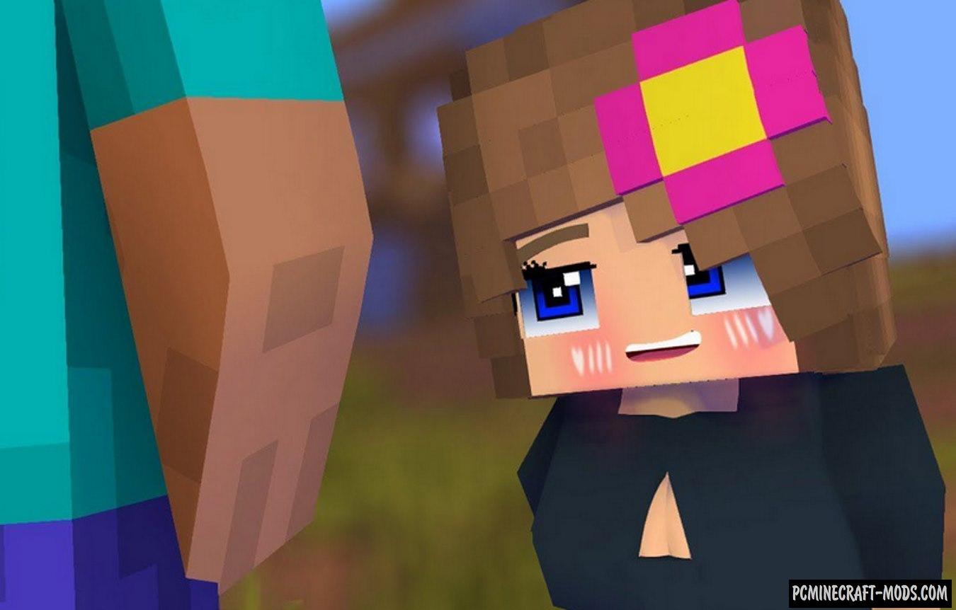 Jenny Ellie - 3D Girlfriend Mod For Minecraft 1.20, 1.12.2