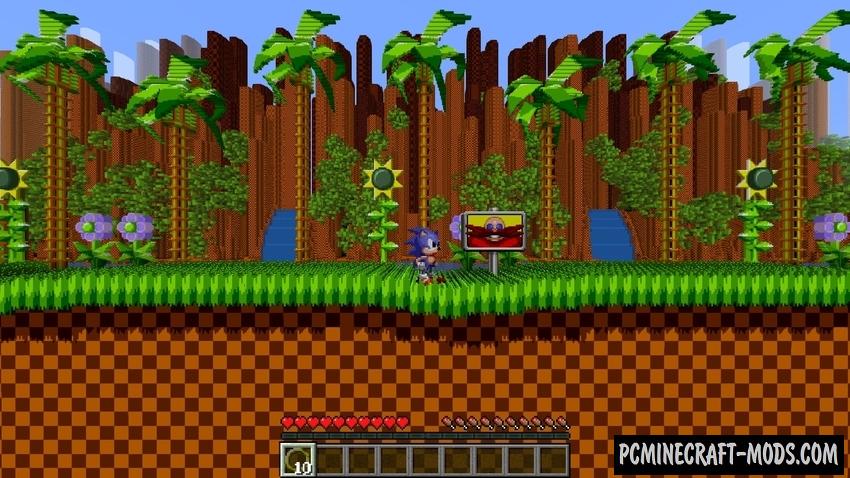 Sonic: Green Hill Zone – Minigame Map For Minecraft