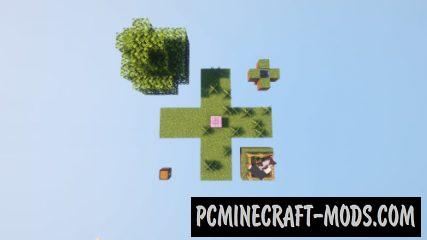 Sky Block Plus – Survival Map For Minecraft