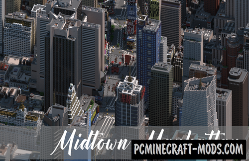 Midtown Manhattan New York City – City Map For Minecraft