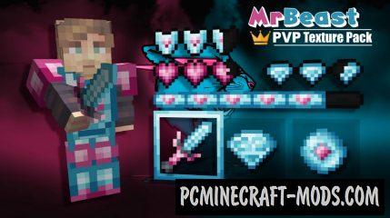 MrBeast 16x - BedWars, PvP Texture Pack For Minecraft 1.20.2